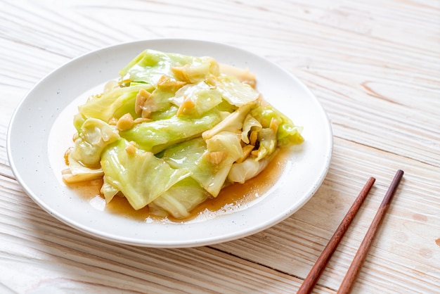 Stir-Fried Cabbage with Fish Sauce