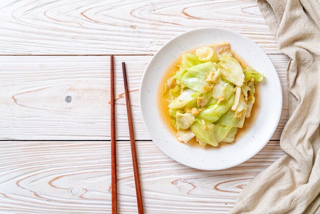 Stir-Fried Cabbage with Fish Sauce