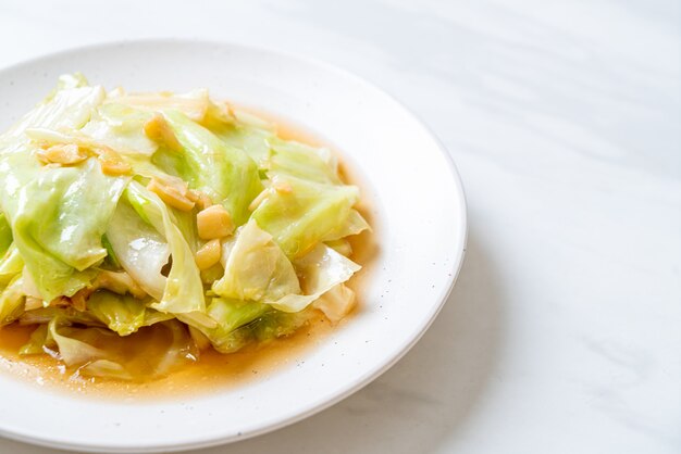 Stir Fried Cabbage with Fish Sauce