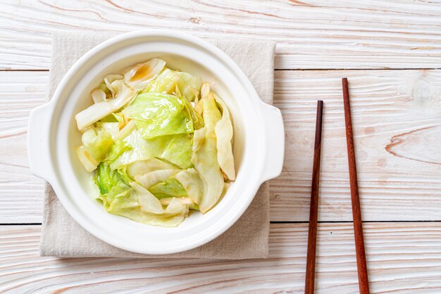 Stir-Fried Cabbage with Fish Sauce