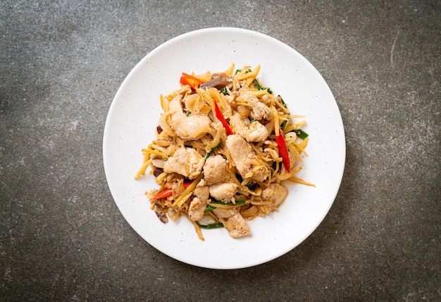 stir-fried chicken with ginger - Asian food style