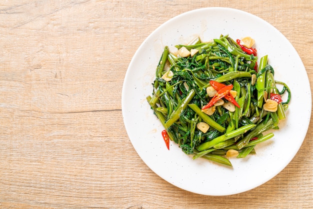 Stir-Fried Chinese Morning Glory or Water Spinach