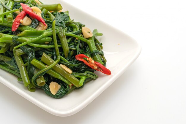 Stir-Fried Chinese Morning Glory or Water Spinach