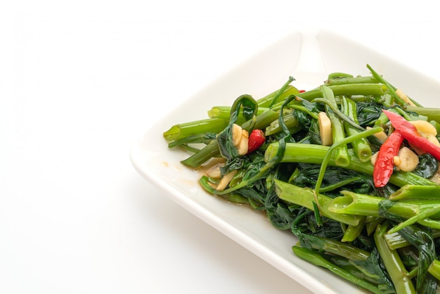 Stir-Fried Chinese Morning Glory or Water Spinach