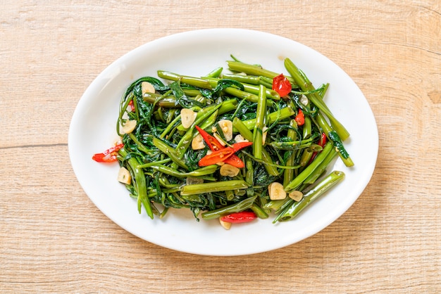 Stir-Fried Chinese Morning Glory or Water Spinach