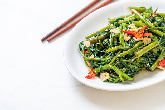 Stir-Fried Chinese Morning Glory or Water Spinach