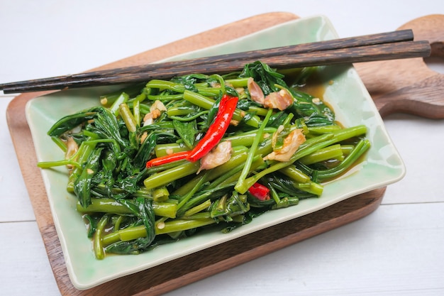 Stir-Fried chinese morning glory