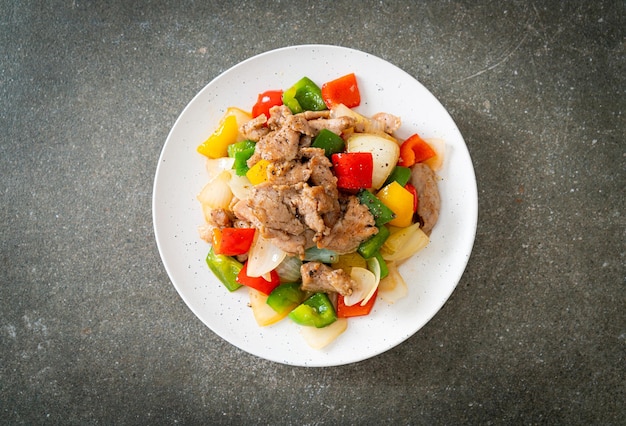 Stir Fried Pork with Black Pepper