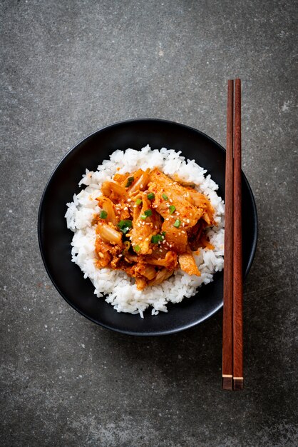 豚肉のキムチ炒めご飯