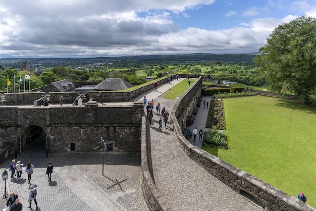 Stirling Schotland 26 mei 2019 Het landschap in Stirling Castle is een van de grootste en belangrijkste vestingkastelen in Schotland