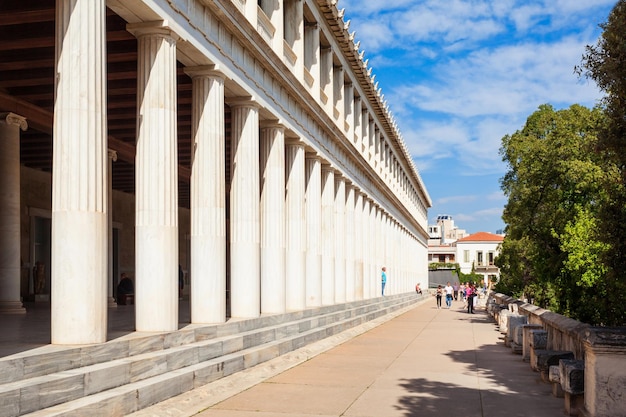 The Stoa of Attalos or Attalus was a stoa in the Ancient Agora of Athens in Greece