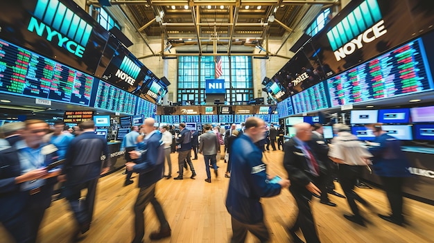 stock exchange floor