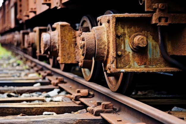 stock foto van Abandoned Train Bogie Rusty professionele fotografie