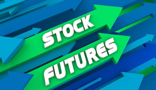 Foto stock futures premarket trading azioni più alte prezzi quotazioni frecce 3d'illustrazione