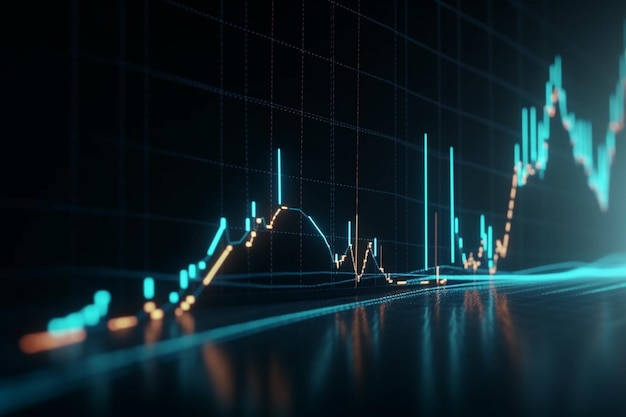 Stock grafiek grafiek diagram statistiek business jaarverslag kleurrijke infographic generatieve ai