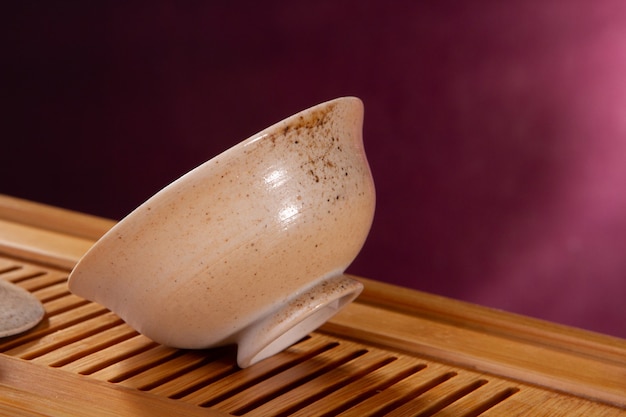 Stock image of the tea cup oriental teapot