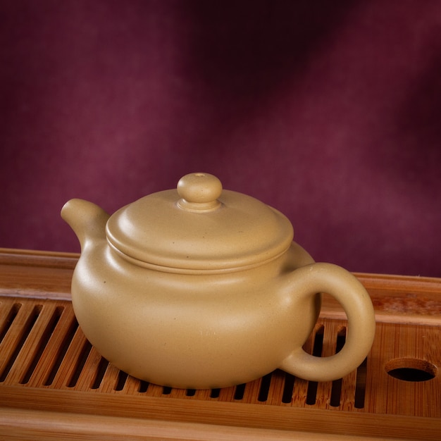 Stock image of the tea cup oriental teapot