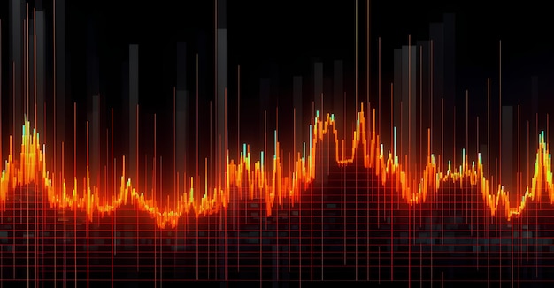 Foto fondo del grafico del mercato azionario nessun testo