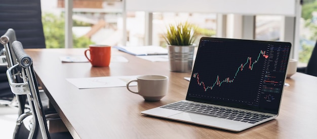 Stock market data chart analysis by ingenious computer software