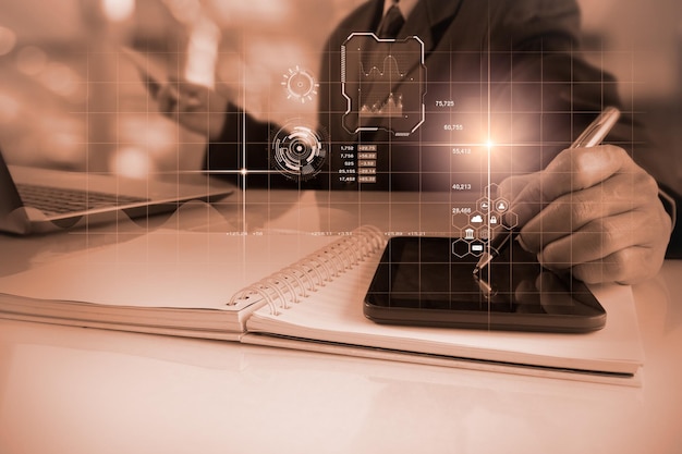 Stock market or forex trading graph and candlestick chart suitable for financial investment concept