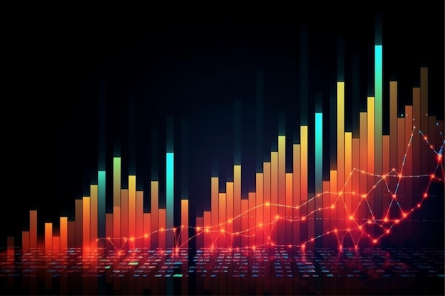 Stock market forex trading graph