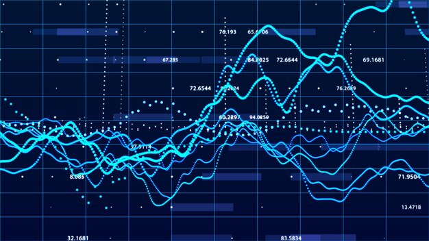 Photo stock market graph big data visualization investment graph concept 3d rendering