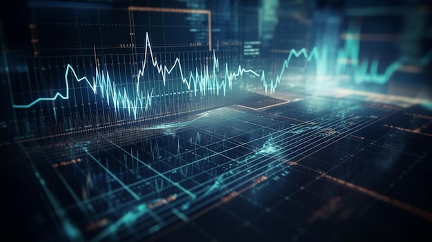 Stock market graph Generative Ai