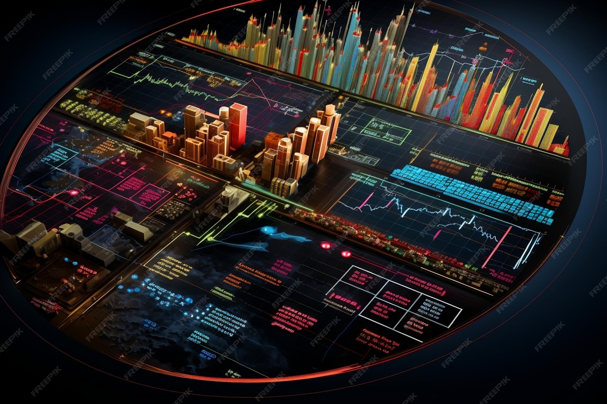 Stock Market and Trading in Digital Visualization ... Circuit Diagram