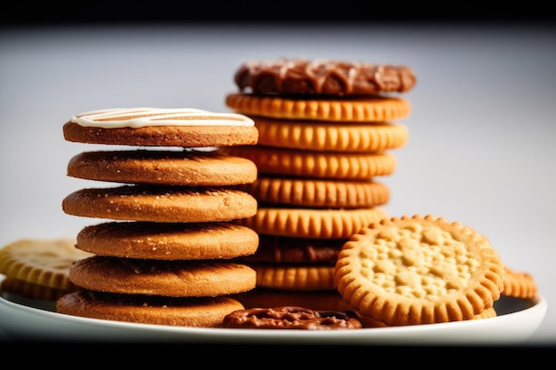 stock photo of Birthday Party Snack isolated white background ai generated