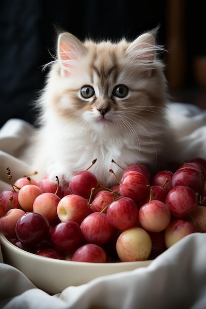 動物とのかわいい写真の写真素材