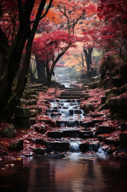 A stock photo of a scary mystical forest