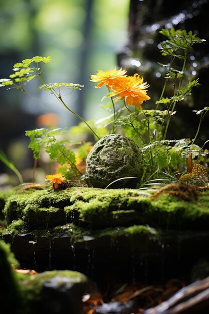 A stock photo of a scary mystical forest