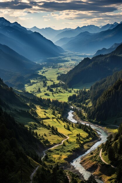 A stock photo of a scary mystical forest