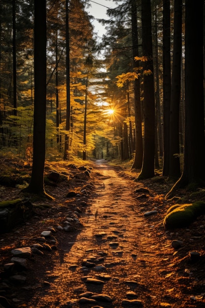 A stock photo of a scary mystical forest