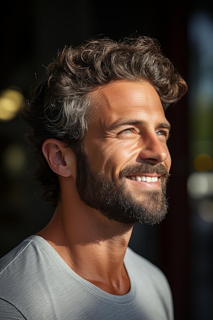 Stock photo of a smiled man