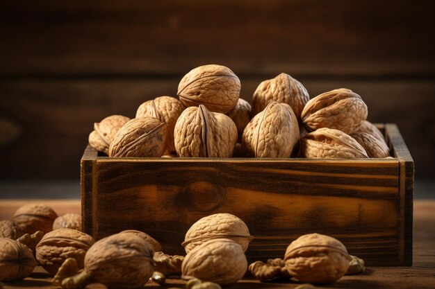 Stock Photo of Walnuts Inside