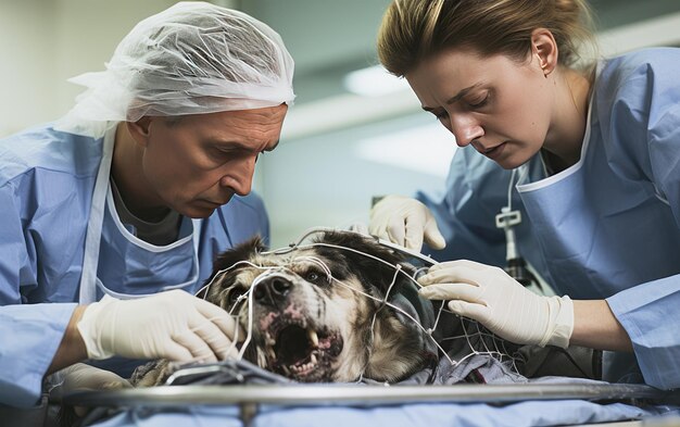 Foto fotografia di stock con ai generativa per cani