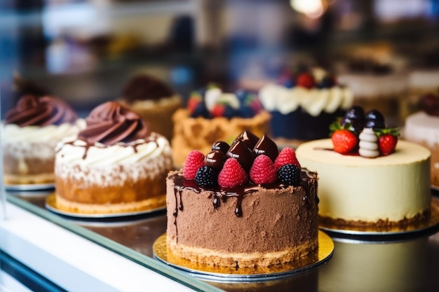 stockfoto van binnen bakkerij Generatieve AI