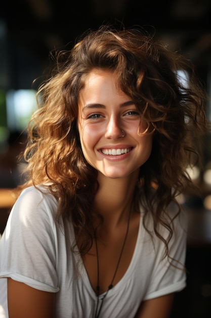 Stockfoto van een glimlachend meisje
