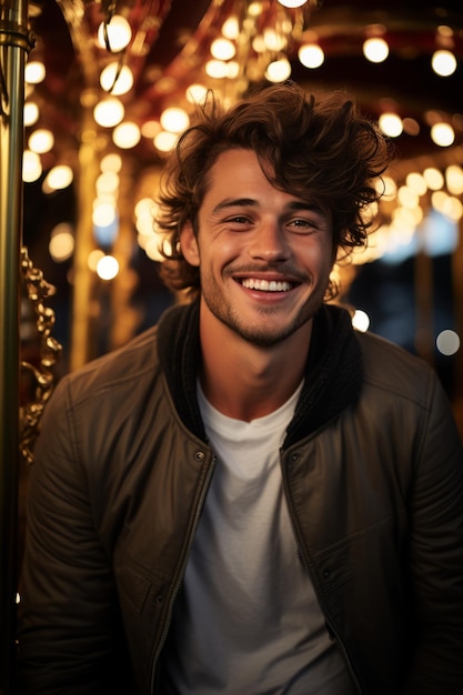 Stockfoto van een glimlachende man