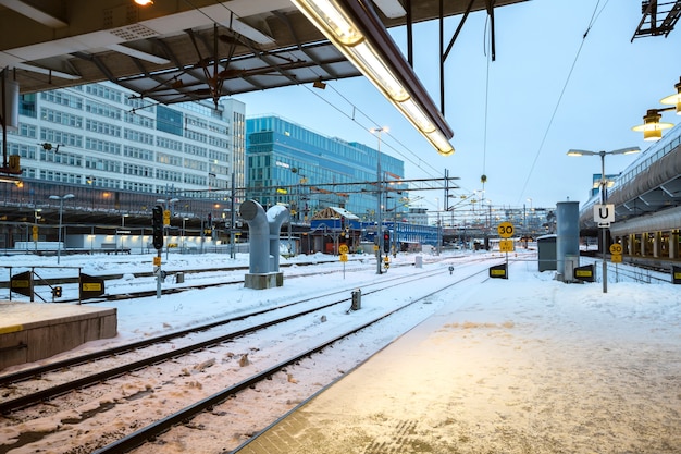 Stockholm centraal station platform