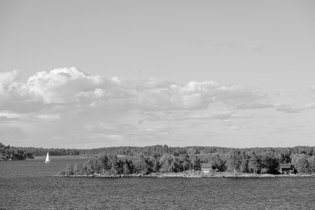 Stockholm city and the baltic sea in sweden