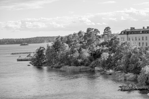 Stockholm city and the baltic sea in sweden