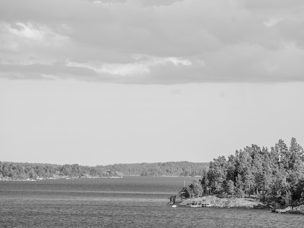 Stockholm city and the baltic sea in sweden