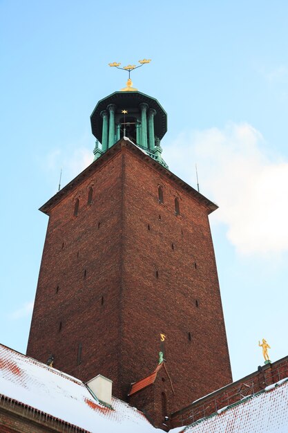 Stockholm Cityhall Clock Tower 