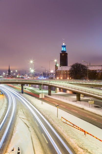 Stockholm Cityhall at night