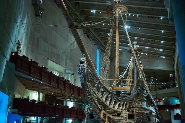 Photo stockholm swden novemer 6 2018 visit of the vasa ship in vasa museum