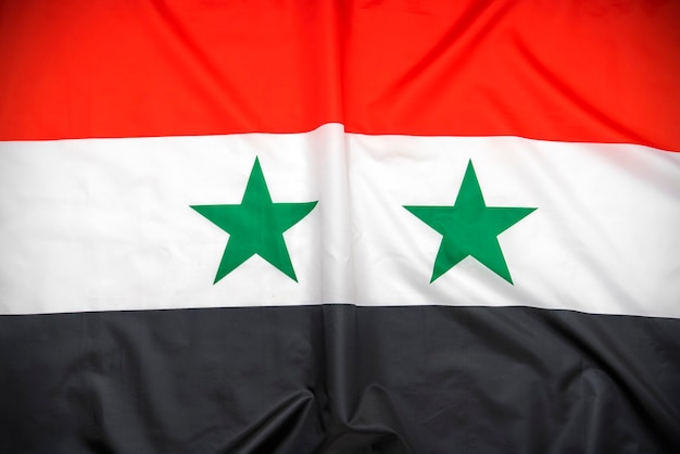 Stof nationale vlag van Syrië