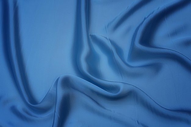 Stof viscose rayon Kleur is lichtblauw Textuur achtergrondpatroon