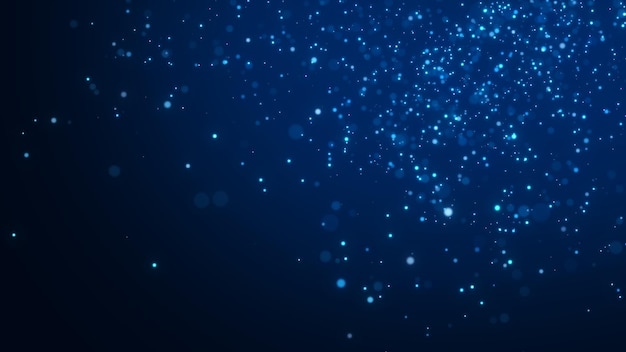Stofdeeltjes met bokeh-effect Abstracte magische achtergrond 3D-rendering